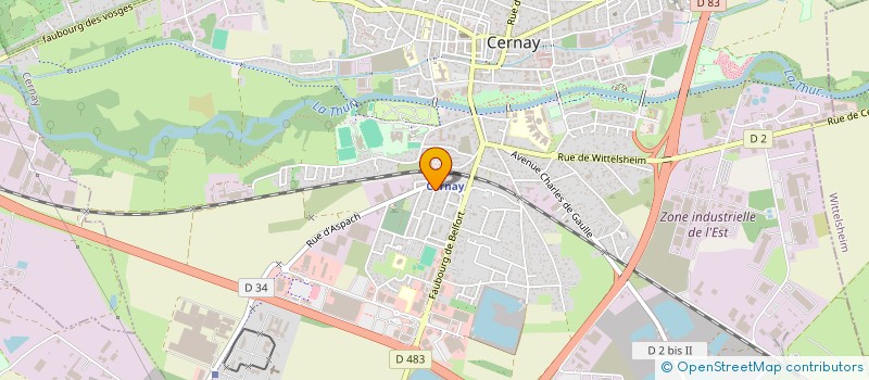localisation de l'entreprise TRANSPORTS SIFFERLEN à CERNAY