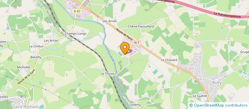 localisation de l'entreprise TRANSPORTS SILVESTRE JEAN CL à BULLY