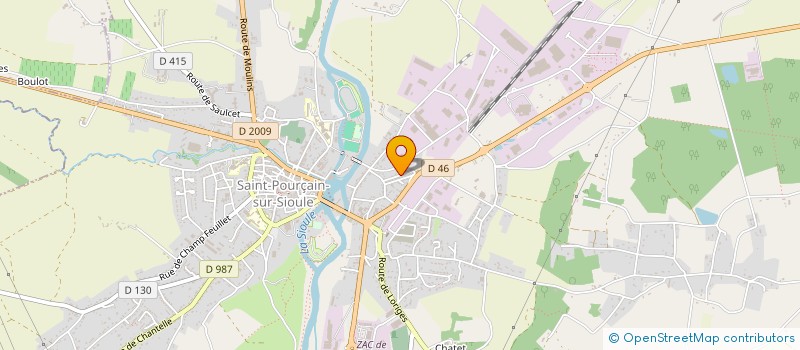 localisation de l'entreprise TRANSPORTS SIMONNET à SAINT-POURCAIN-SUR-SIOULE