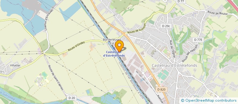 localisation de l'entreprise TRANSPORTS SOLARI  CASTELNAU-D'ESTRETEFONDS