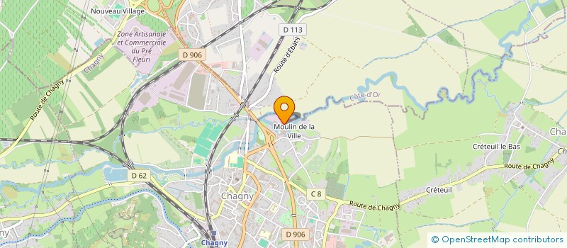 localisation de l'entreprise TRANSPORTS SOLEILHAC FRERES à CHAGNY