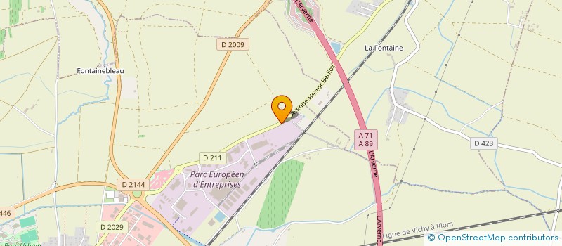 localisation de l'entreprise TRANSPORTS SOLEILLANT à RIOM