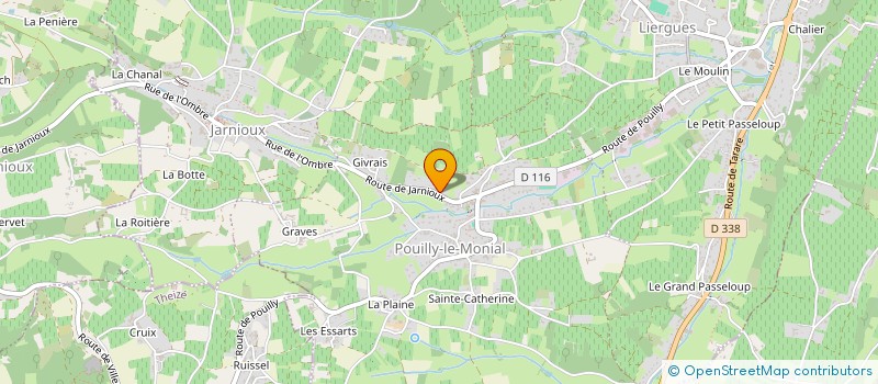 localisation de l'entreprise TRANSPORTS SOLENA à PORTE-DES-PIERRES-DOREES