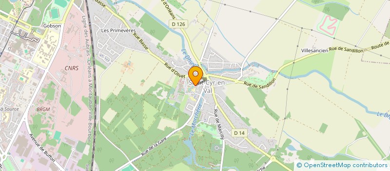 localisation de l'entreprise TRANSPORTS SOLUTIONS à SAINT-CYR-EN-VAL