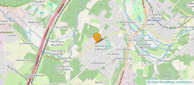 localisation de l'entreprise TRANSPORTS SOLUTIONS à MONTBAZON