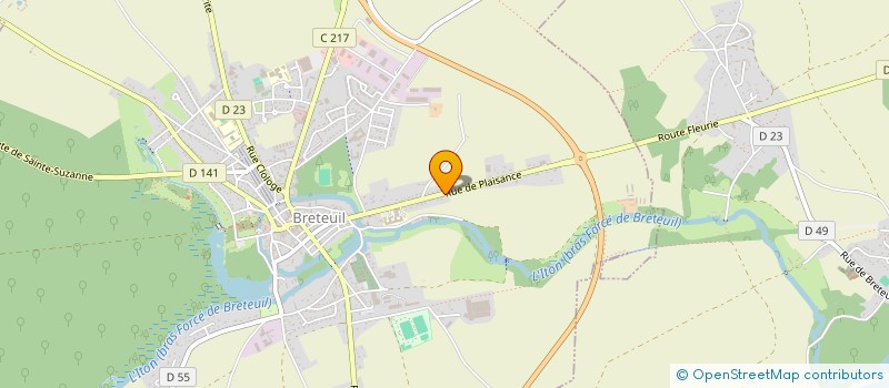 localisation de l'entreprise TRANSPORTS SOUFFEZ  BRETEUIL