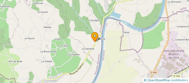localisation de l'entreprise TRANSPORTS SOURSAC à ASTAILLAC