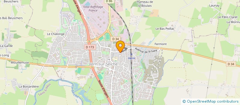 localisation de l'entreprise TRANSPORTS STEVE ROUAULT à VERN-SUR-SEICHE