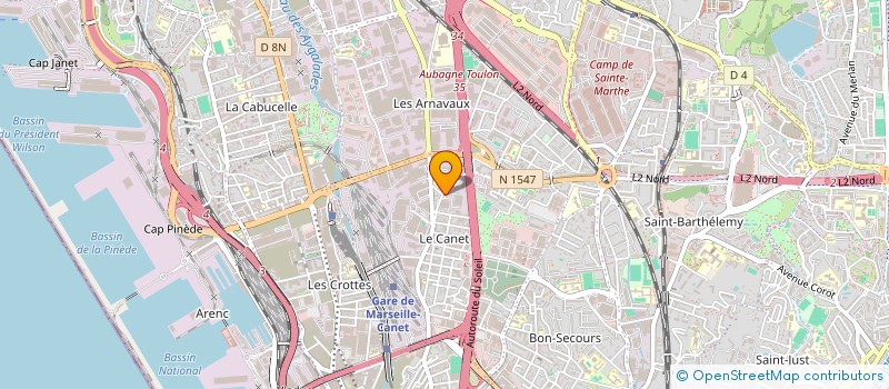localisation de l'entreprise TRANSPORTS STOCKAGE LOGISTIQUE à MARSEILLE