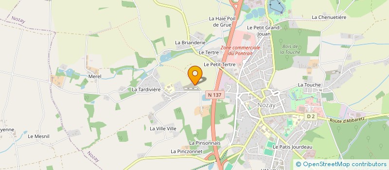 localisation de l'entreprise TRANSPORTS STRIVE  NOZAY