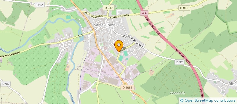 localisation de l'entreprise TRANSPORTS STROH  SARRE-UNION