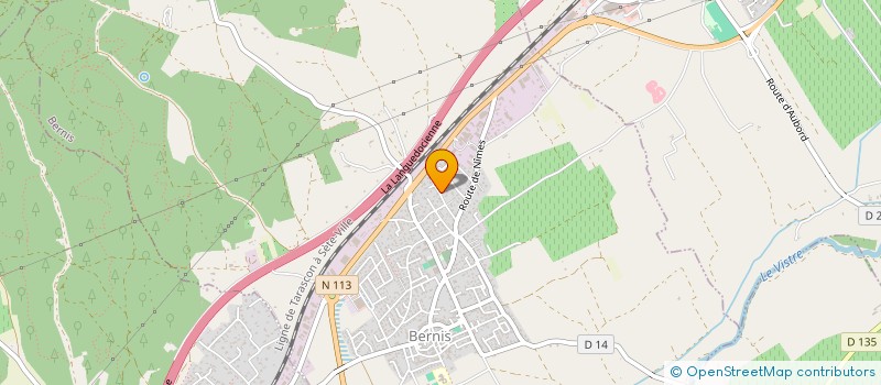 localisation de l'entreprise TRANSPORTS SUD OCCITANIE  BERNIS