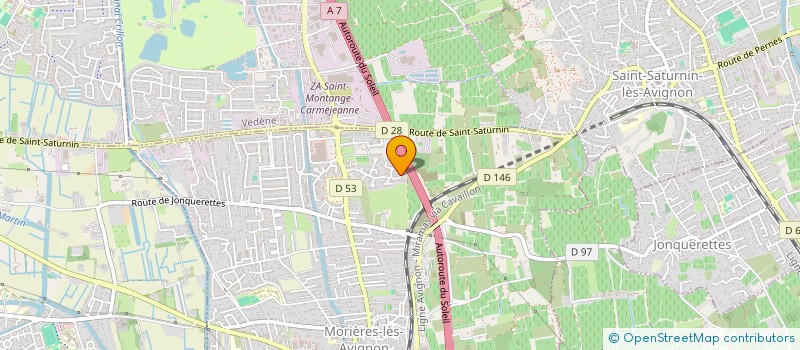 localisation de l'entreprise TRANSPORTS SUD VAUCLUSE  MORIERES-LES-AVIGNON