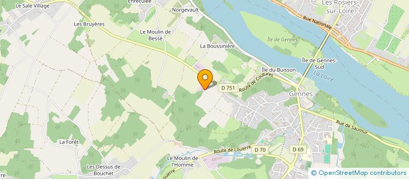 localisation de l'entreprise TRANSPORTS SUZANNE 49 à GENNES-VAL-DE-LOIRE