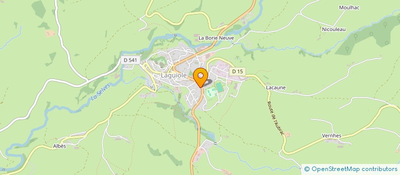 localisation de l'entreprise TRANSPORTS SYCH à LAGUIOLE