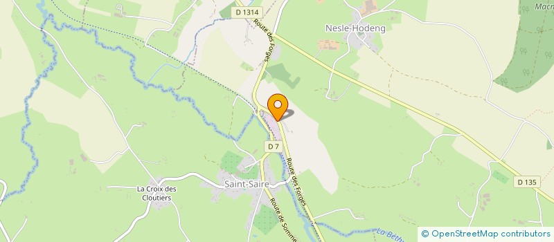 localisation de l'entreprise TRANSPORTS SYLVAIN MARAIS  NESLE-HODENG