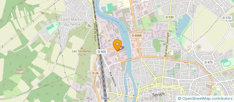 localisation de l'entreprise TRANSPORTS T.H.T à SENS