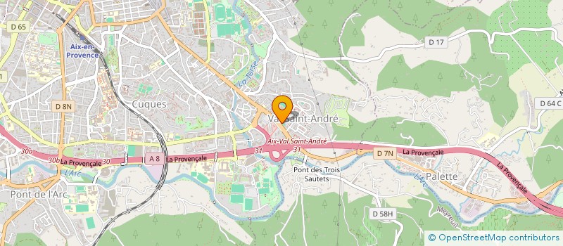 localisation de l'entreprise TRANSPORTS TAF à AIX-EN-PROVENCE