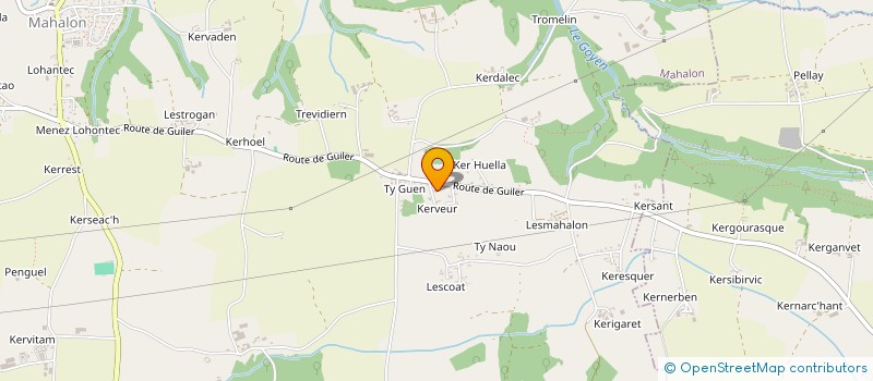 localisation de l'entreprise TRANSPORTS TANGUY FERNAND  MAHALON