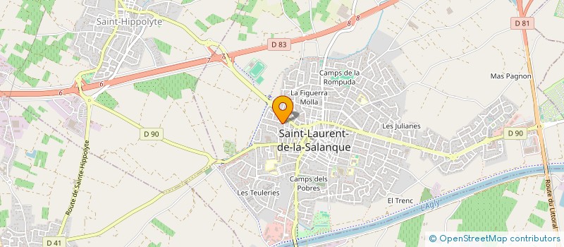 localisation de l'entreprise TRANSPORTS TARDY ET EDERN à SAINT-LAURENT-DE-LA-SALANQUE