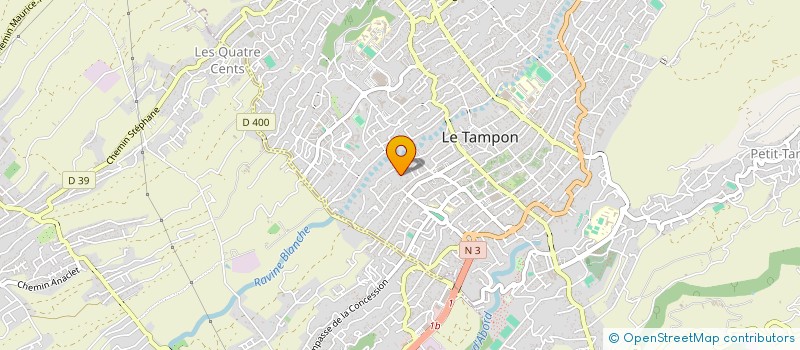 localisation de l'entreprise TRANSPORTS TAXI POUNIANDY JEAN ERIC à LE TAMPON