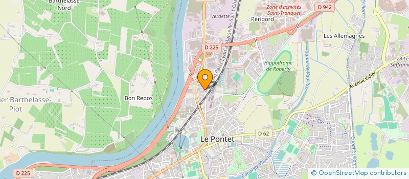 localisation de l'entreprise TRANSPORTS TAXI SERVICES  LE PONTET