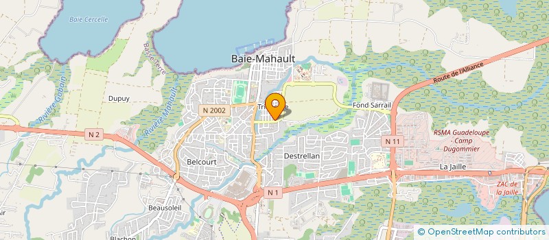 localisation de l'entreprise TRANSPORTS TAXIS SERVICES à BAIE MAHAULT