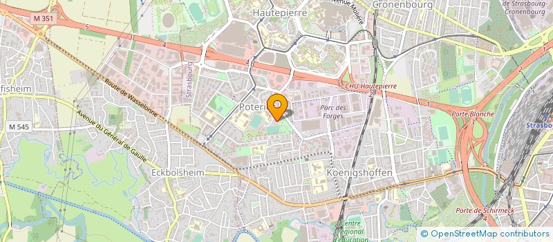 localisation de l'entreprise TRANSPORTS TBM à STRASBOURG