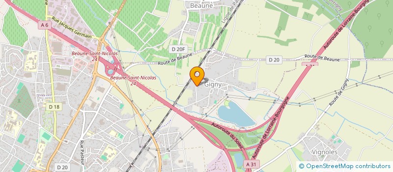 localisation de l'entreprise TRANSPORTS TC EXPRESS à BEAUNE