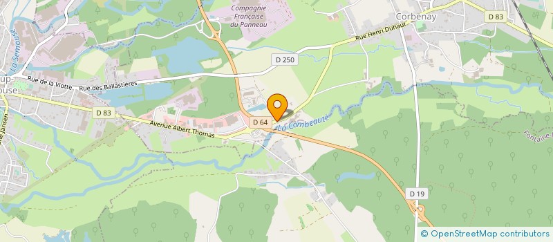 localisation de l'entreprise TRANSPORTS TCR - GROUPE CLOT à CORBENAY