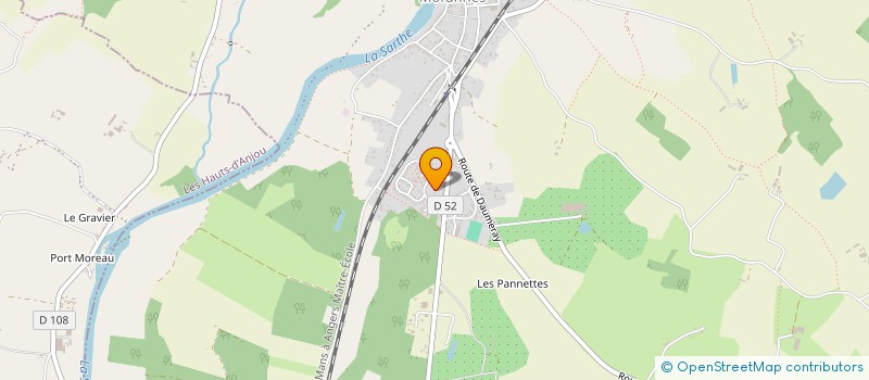 localisation de l'entreprise TRANSPORTS TDP à MORANNES SUR SARTHE-DAUMERAY