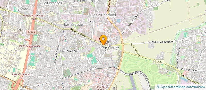 localisation de l'entreprise TRANSPORTS TEBBI à BRON