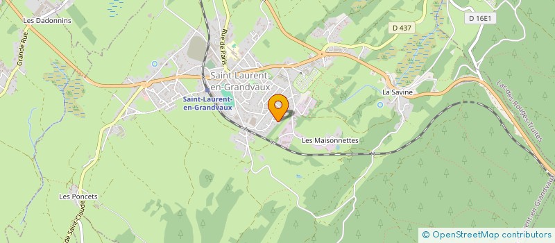 localisation de l'entreprise TRANSPORTS TEDOLDI  SAINT-LAURENT-EN-GRANDVAUX