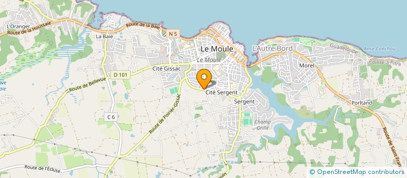 localisation de l'entreprise TRANSPORTS TERRINE ET FILS à LE MOULE