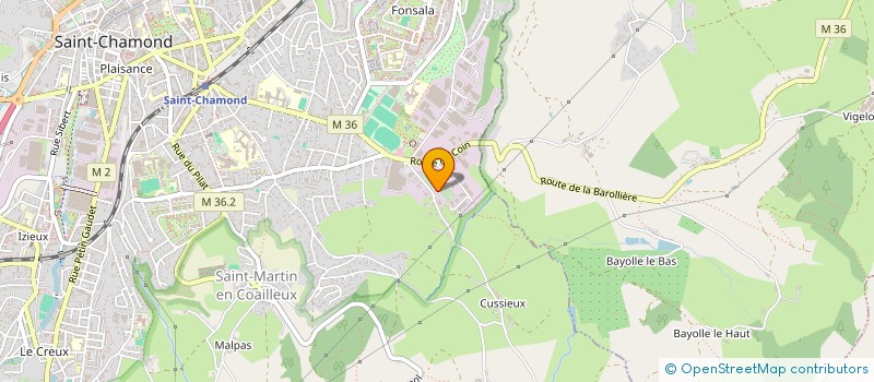 localisation de l'entreprise TRANSPORTS THC à SAINT-CHAMOND
