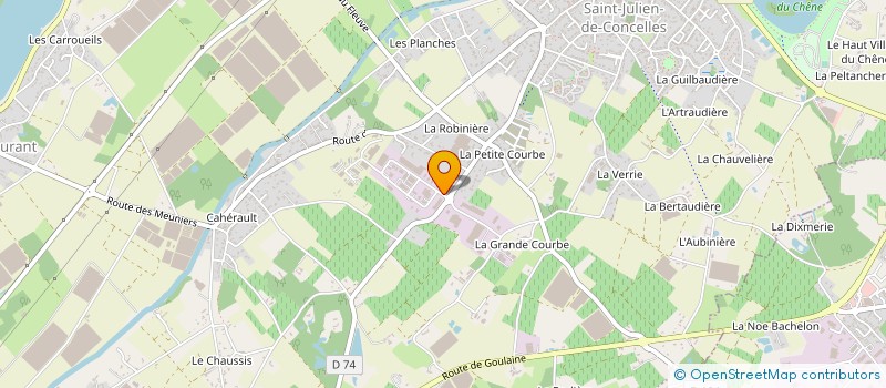localisation de l'entreprise TRANSPORTS THEBAULT  SAINT-JULIEN-DE-CONCELLES