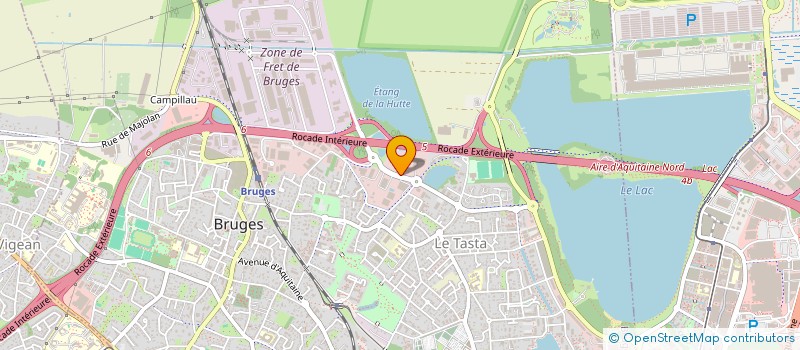 localisation de l'entreprise TRANSPORTS THEVENIN & LESCARRET  BRUGES