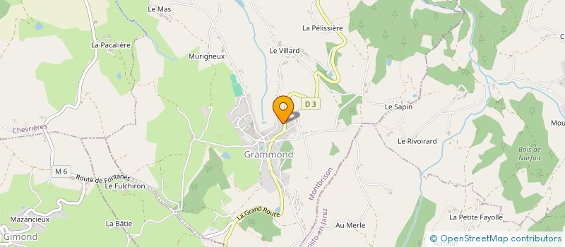 localisation de l'entreprise TRANSPORTS THEVENON  GRAMMOND