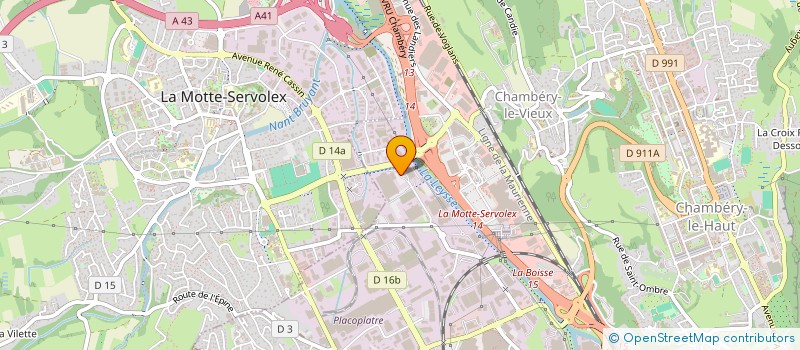 localisation de l'entreprise TRANSPORTS THIEBAUD à CHAMBERY