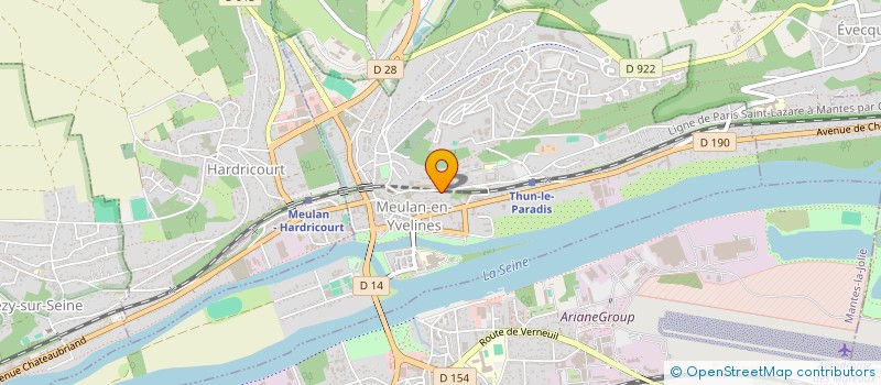 localisation de l'entreprise TRANSPORTS THIERRY GEORGE à MEULAN-EN-YVELINES