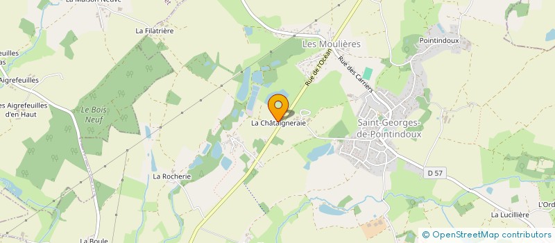 localisation de l'entreprise TRANSPORTS THOMAS à SAINT-GEORGES-DE-POINTINDOUX
