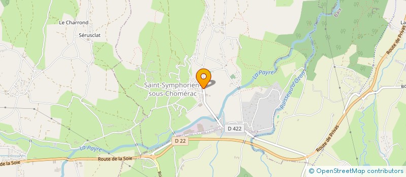 localisation de l'entreprise TRANSPORTS THOMAS ROCHE  SAINT-SYMPHORIEN-SOUS-CHOMERAC