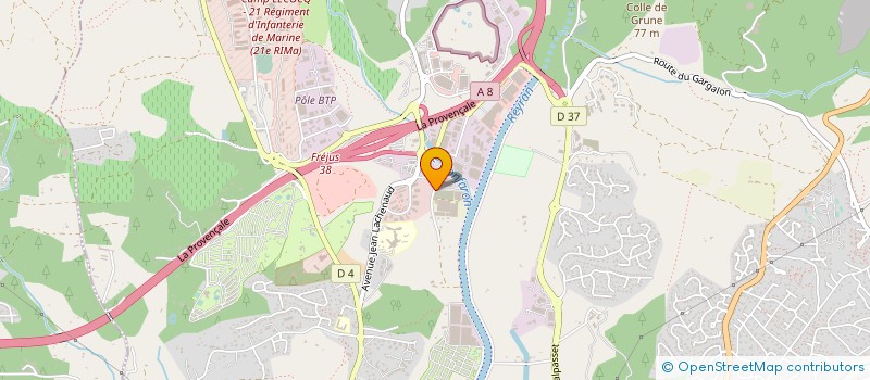 localisation de l'entreprise TRANSPORTS THOMASSIN à FREJUS