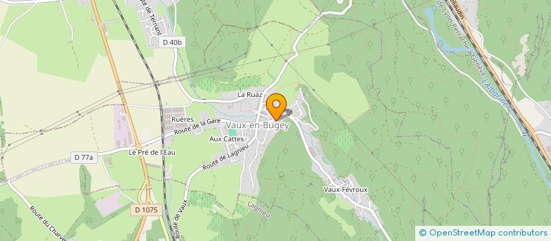 localisation de l'entreprise TRANSPORTS TISSOT à VAUX-EN-BUGEY