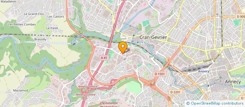 localisation de l'entreprise TRANSPORTS TKJ à ANNECY