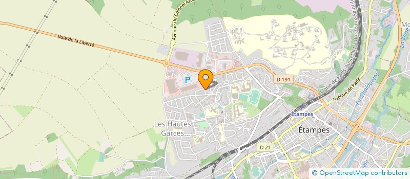 localisation de l'entreprise TRANSPORTS TKM à ETAMPES