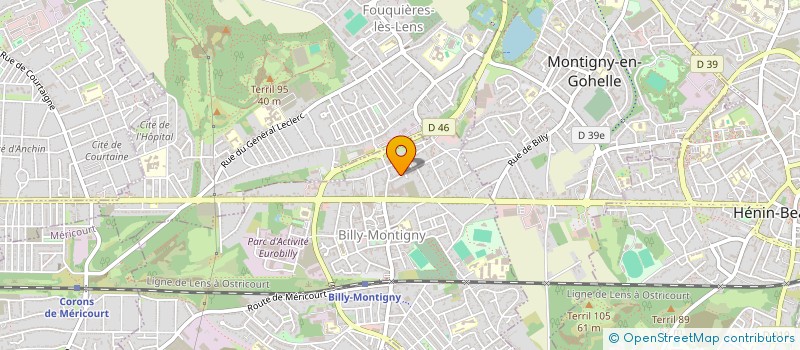 localisation de l'entreprise TRANSPORTS TNI à BILLY-MONTIGNY