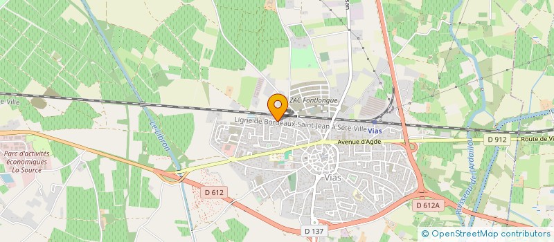 localisation de l'entreprise TRANSPORTS TOMA  VIAS