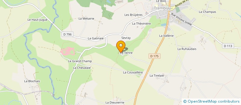 localisation de l'entreprise TRANSPORTS TONDEUX  LES PORTES DU COGLAIS