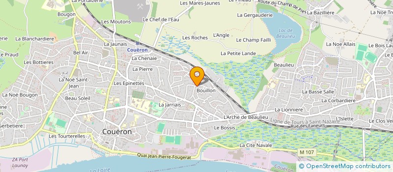 localisation de l'entreprise TRANSPORTS TOUGERON à COUERON